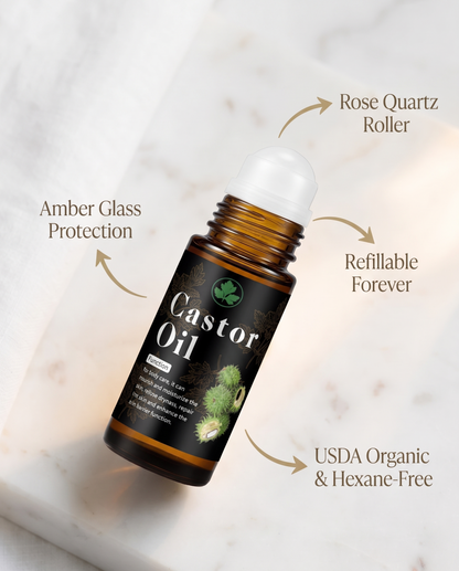 Castora | Cold-Pressed Castor Oil, Reimagined in Glass